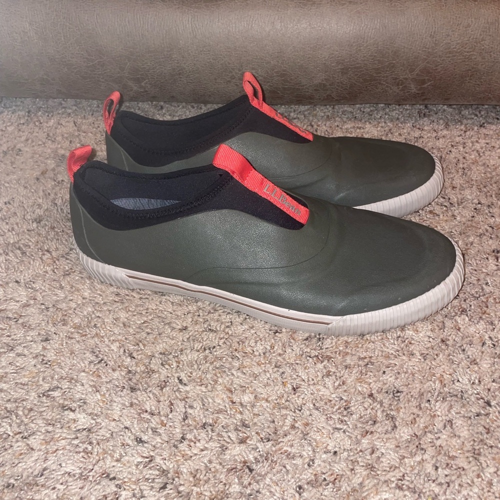 LL Bean Wellie Sport Slip On Rubber Shoes Mens 12